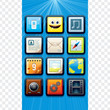 Vector Touchscreen Phone Menu Vector Touchscreen Phone Menu