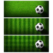Ilustración: Timeline Cover ( Ratio 851x315 ) - football in green grass Timeline Cover ( Ratio 851x315 ) - football in green grass
