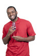 African American Man with Wine