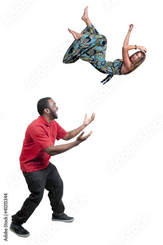 Photo: Woman Falling Through the Sky Woman Falling Through the Sky