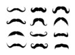 Set of mustaches