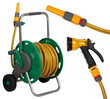 Foto: Gardening hose with nozzles Gardening hose with nozzles