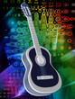 Background with a guitar Background with a guitar