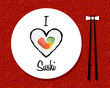I love sushi restaurant background