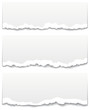 Torn and unstuck banners. Stylized backgrounds.