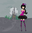 Halloween girl witch Halloween girl witch