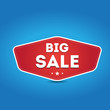 Red big sale label Red big sale label