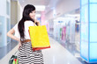 Photo: Attractive woman with shopping bags Attractive woman with shopping bags
