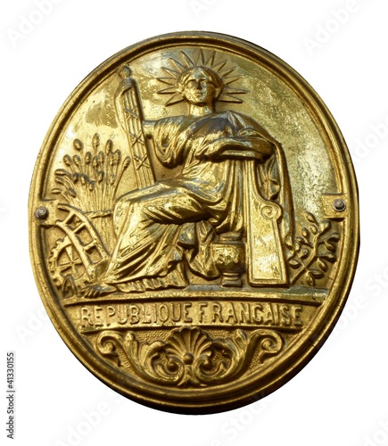 Illustration: République française en or République française en or
