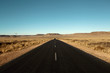 paved road in the desert