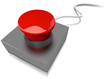 Roter Button / Buzzer mit Kabel
