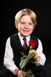 Genie mit Rose