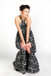The girl in a long dress