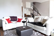 Foto: Interior decoration of a lounge, modern white sofa Interior decoration of a lounge, modern white sofa