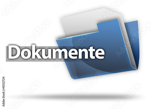 Illustration: 3D-Style Mappe "Dokumente" 3D-Style Mappe "Dokumente"