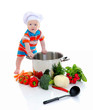 Boy with a pan Boy with a pan