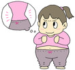 ダイエットを決意する女性