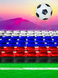 Russia Flag Pattern on Seat Russia Flag Pattern on Seat