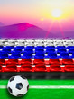 Russia Flag Pattern on Seat Russia Flag Pattern on Seat