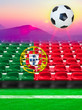 Portugal Flag Pattern on Seat Portugal Flag Pattern on Seat