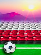 Poland Flag Pattern on Seat Poland Flag Pattern on Seat