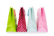 Colorful shopping bags isolated on white background Colorful shopping bags isolated on white background