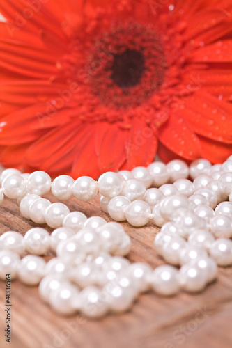 Photo: Pearl necklace Pearl necklace