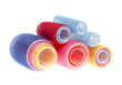 Foto: Hair rollers on white Hair rollers on white
