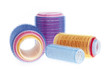 Foto: Hair rollers on white Hair rollers on white