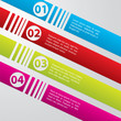Striped commercial label set Striped commercial label set