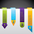 Arrow labels with grades Arrow labels with grades