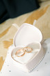 scene two rings as symbol holiday wedding ceremony