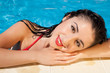 Wet hair woman