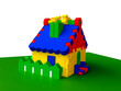Illustration: Colorful Toy Fairy Cottage Colorful Toy Fairy Cottage