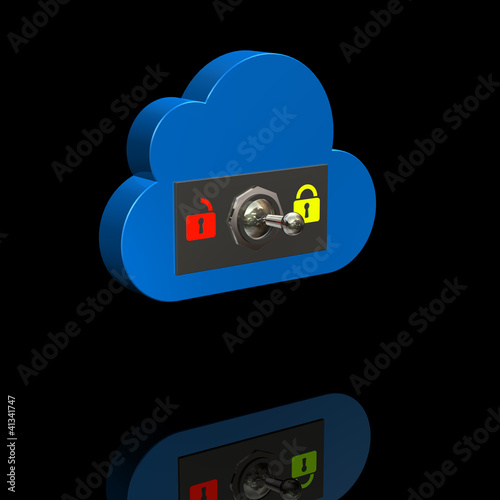 Illustration: Cloud Kippschalter Cloud Kippschalter