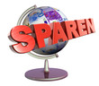 3D Geldglobus - SPAREN