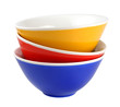 Pile of bowls isolated on white background Pile of bowls isolated on white background