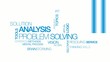 Solution Analysis problem solving blue tag cloud  video