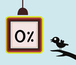 Vector - Zero percent interest.
