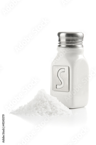 Photo: Salt Shaker & Salt Pile Salt Shaker & Salt Pile
