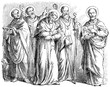Vector: Showing various Christian saints Showing various Christian saints