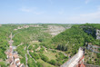 Vista desde el Castillo de Rocamadour . Francia..