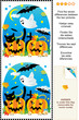 Find the differences visual puzzle - Halloween