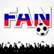 Jubelnde russische Fans
