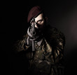 paratrooper soldier portrait