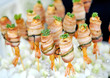 Grilled shrimps with bacon