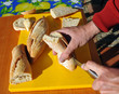 Pan para bocadillos, merienda Pan para bocadillos, merienda