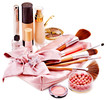 Decorative cosmetics and flower. Decorative cosmetics and flower.