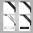 mourning card ribbon elements