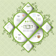 Vector: Creative colorful modern nature web design Creative colorful modern nature web design